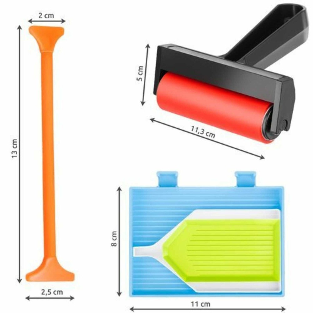 Accesorii pentru goblene și picturi cu diamante, Set organizator cu 22 piese, Diamond Painting, Multicolor 9