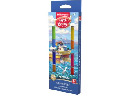 Acuarele ArtBerry Premium cu protecție UV, 12/set