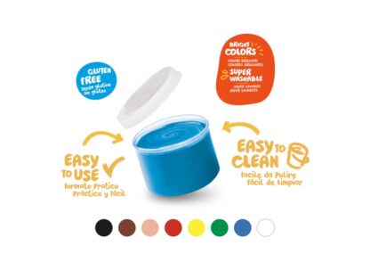 Acuarele Baby Finger Paint 8 x 50 ml, Carioca culori