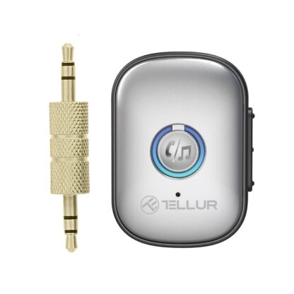 Adaptor Bluetooth 5.3 Tellur, receiver audio cu port AUX 3.5 mm, gri 12
