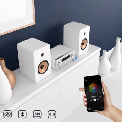 Adaptor Bluetooth 5.3 Tellur, receiver audio cu port AUX 3.5 mm, gri 7