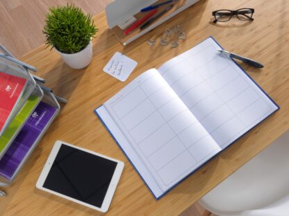 Agendă nedatată A4, 72 file, copertă tare, Clairefontaine model