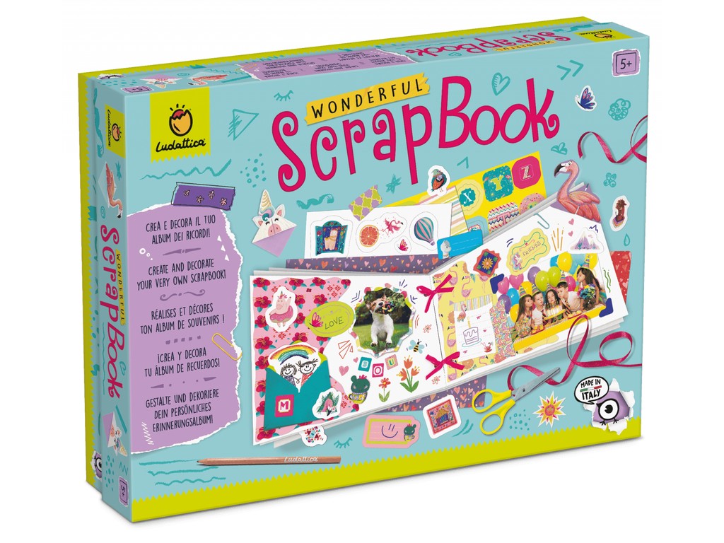 Album Creativ pentru Copii Set Educațional de Artă și Decorare, +5 ani, Ludattica