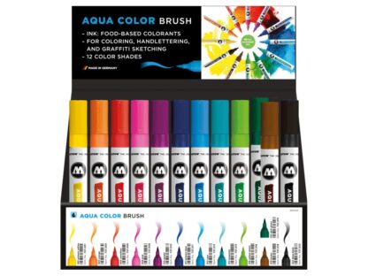 Aqua Color Brush Display