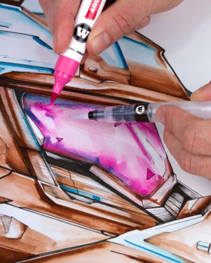 Aqua Color Brush example 2