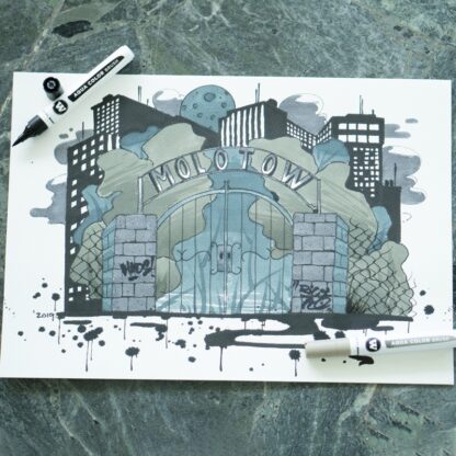 Aqua Color Brush Basic Grey Set example 4