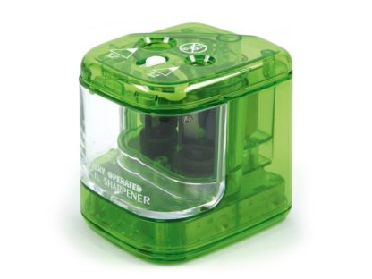 Ascuțitoare electrică dublă verde