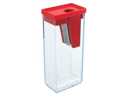 Ascutitoare plastic cu rezervor City roșu