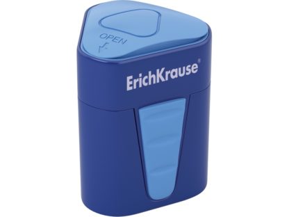 Ascuțitoare din plastic cu rezervor Erich Krause 3-Touch albastru