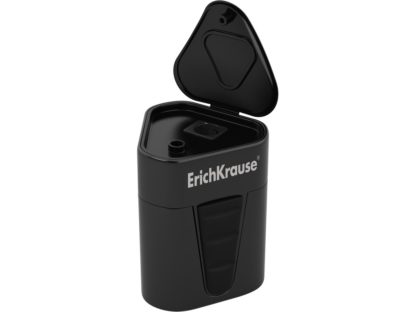 Ascuțitoare din plastic cu rezervor Erich Krause 3-Touch negru