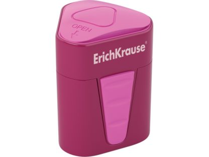 Ascuțitoare din plastic cu rezervor Erich Krause 3-Touch roșu