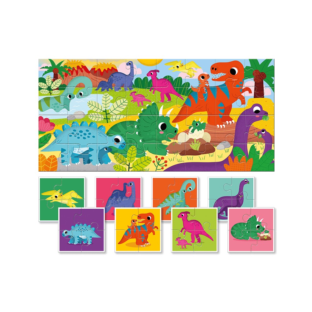 Baby Puzzle Dinozauri, Ludattica, 2-5 ani, 32 piese 2