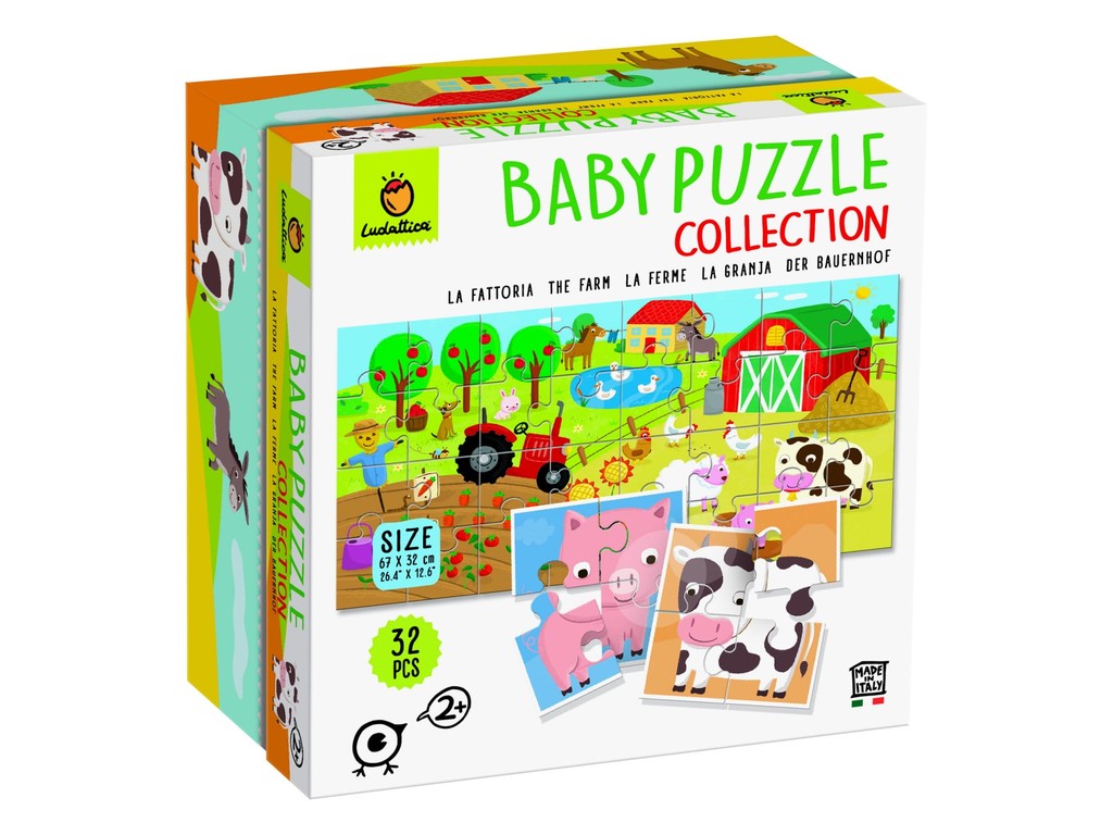 Baby Puzzle Ferma, Ludattica, 2 ani +, 32 piese
