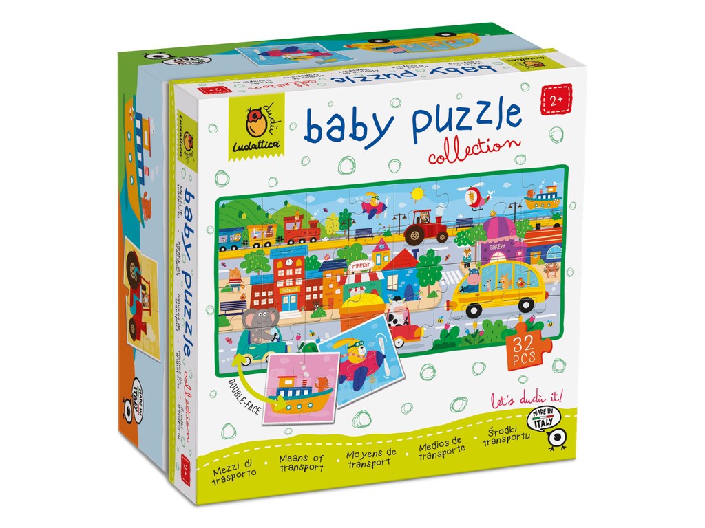 Baby Puzzle Mijloace de Transport, Ludattica, +2 ani