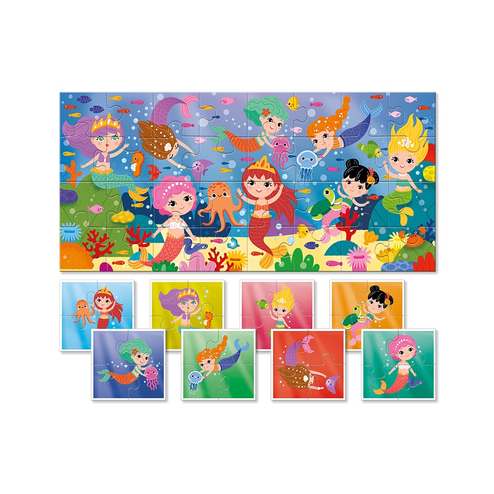 Baby Puzzle Sirene, Ludattica, 2-5 ani 3