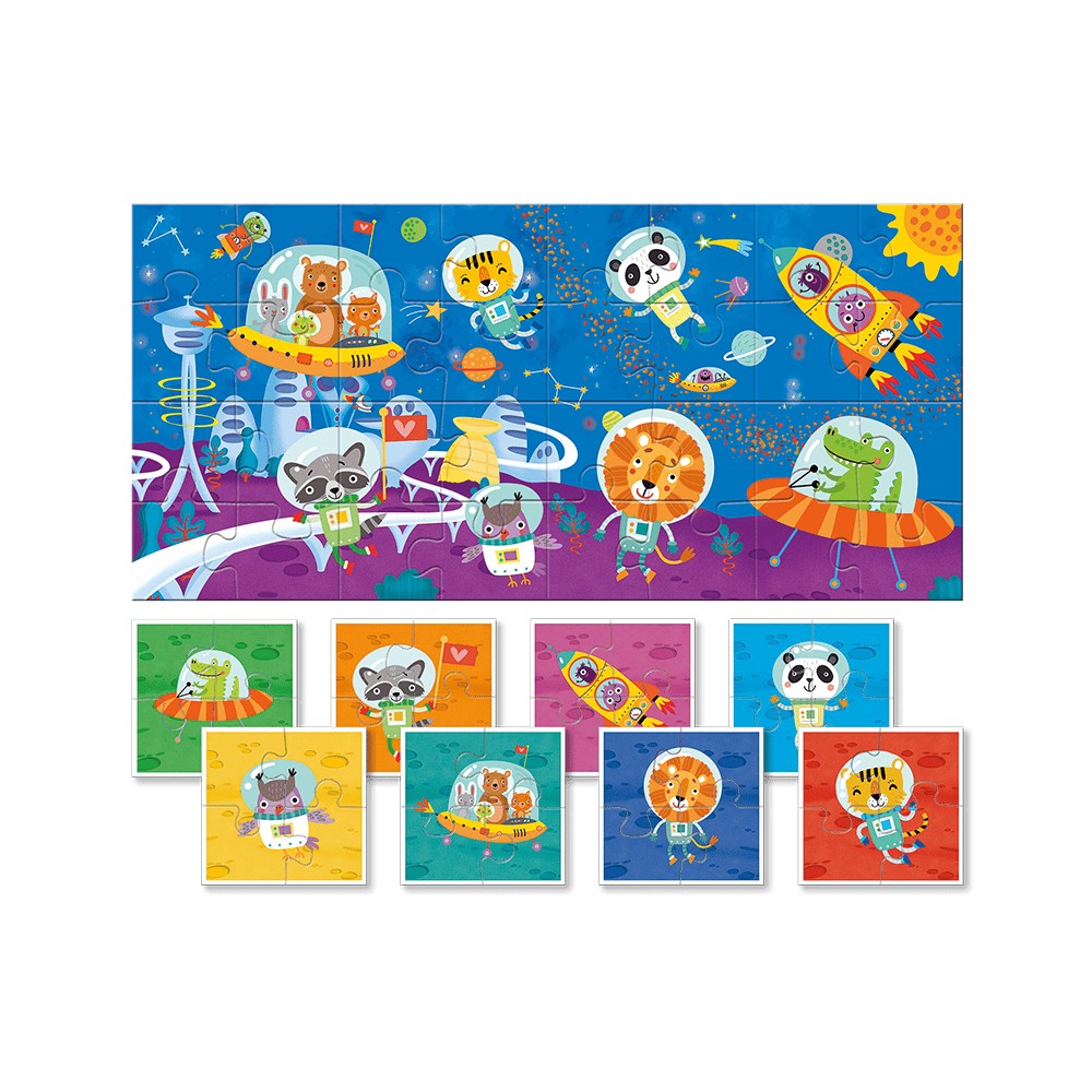 Baby Puzzle Spațiul, Ludattica, 2-5 ani, 32 piese 2