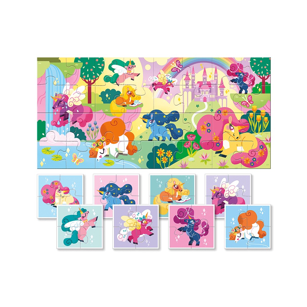 Baby Puzzle Unicorni, Ludattica, 2-5 ani, 32 piese 2