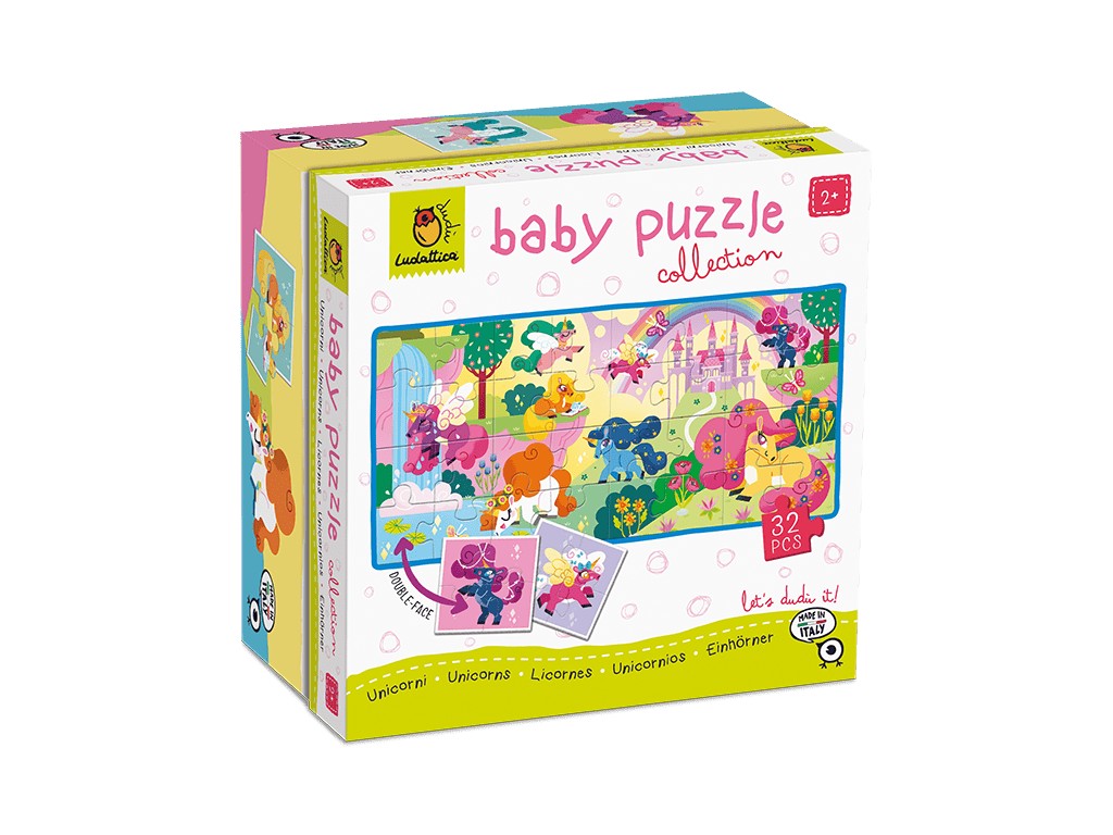 Baby Puzzle Unicorni, Ludattica, 2-5 ani, 32 piese
