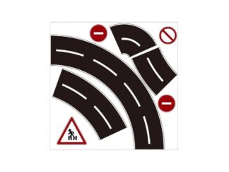 Bandă auto pentru circuit și curse de mașinuțe, 92 cm