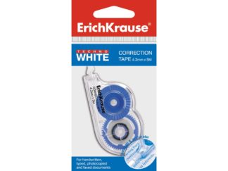 Bandă corectoare Erich Krause Techno White Mini, 4,2mm X 5m