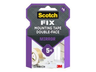 Bandă dublu adezivă montare oglinzi, 19 mm x 1.5 m, Scotch-Fix™ 1