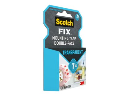 Bandă dublu adezivă transparentă pentru montare, 19 mm x 1.5 m, Scotch-Fix™ 2