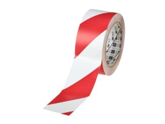 Bandă marcaj zone de risc 766i, 3M Alb/Roșu