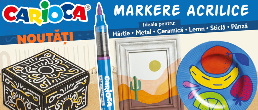 Markere acrilice Carioca