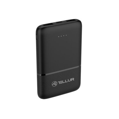 Baterie externă Tellur 5000mAh 2xUSB+USB-C+MicroUSB, negru 2