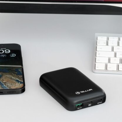 Baterie externă Tellur Compact Pro WPD101 10000mAh QC3.0 22.5W+PD20W+Qi 15W, compatibil MagSafe 6