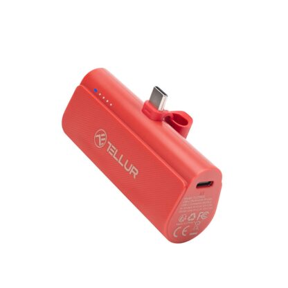 Baterie externă Tellur PD202 5000mAh, QC3.0 18W + PD20W, USB-C, roșu 13