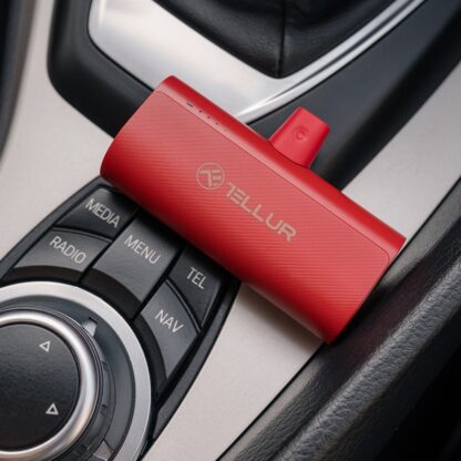 Baterie externă Tellur PD202 5000mAh, QC3.0 18W + PD20W, USB-C, roșu 6