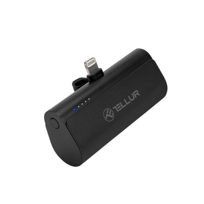 Baterie externă Tellur PD203 5000mAh, QC3.0 18W + PD20W, Lightning, negru 2
