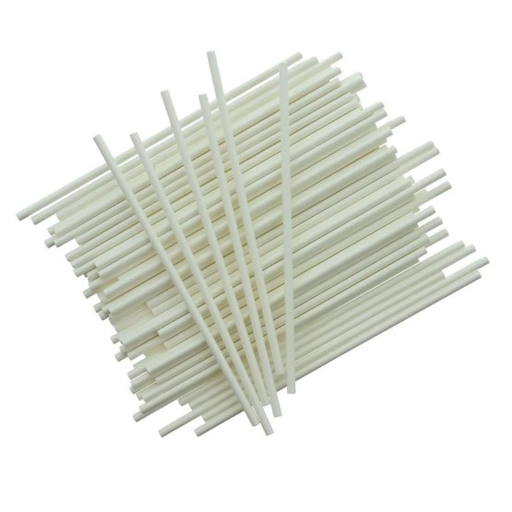 Bețișoare acadele set, reutilizabile, termo rezistente, albe 3