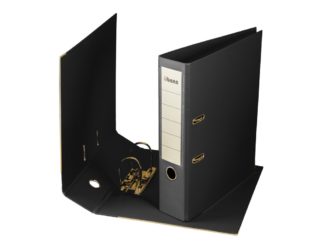 Biblioraft plastifiat übers 75 mm negru