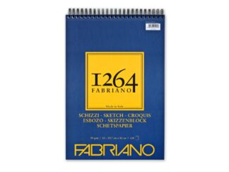 Bloc desen 1264 Schizzi, A3, 90gr, 120 file, cu spirală Fabriano
