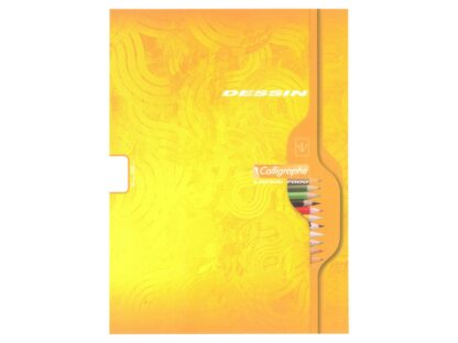 Bloc desen A4+, 8 file, Clairefontaine galben