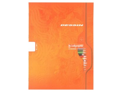 Bloc desen A4+, 8 file, Clairefontaine portocaliu