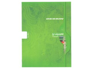Bloc desen A4+, 8 file, Clairefontaine verde