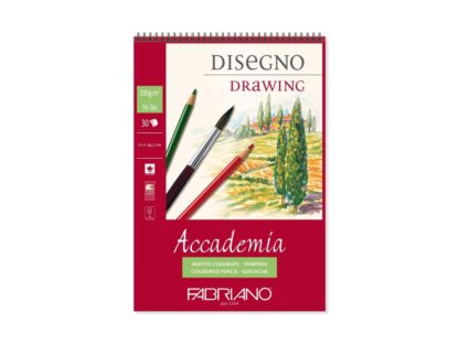 Bloc desen Accademia Disegno, A4, cu spiră, Fabriano