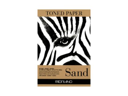 Bloc desen Toned Paper Sand, A4, 120g, 50 file, fără spirală Fabriano