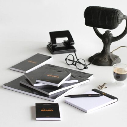 Blocnotes 11 x 7 cm, capsat, 80 file, N°14, Rhodia Basic, black 4