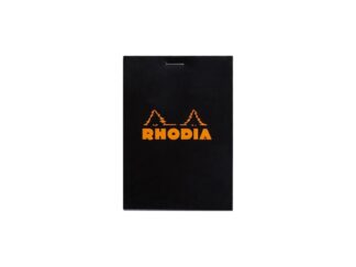Blocnotes 8,5 x 12 cm, capsat, 80 file, N°12, Rhodia Basic, negru