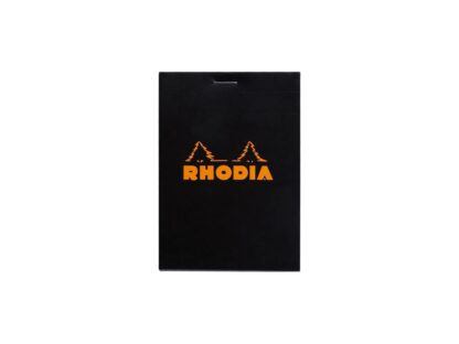 Blocnotes 8,5 x 12 cm, capsat, 80 file, N°12, Rhodia Basic, negru