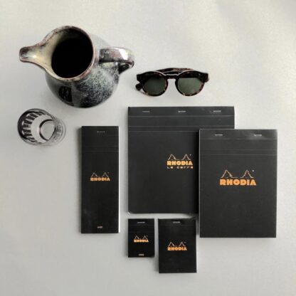 Blocnotes 8,5 x 12 cm, capsat, 80 file, N°12, Rhodia Basic, negru 5