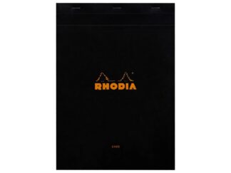 Blocnotes A4, capsat, 80 file, N°18, Rhodia black dictando