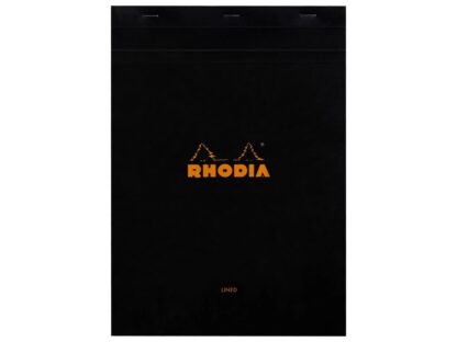Blocnotes A4, capsat, 80 file, N°18, Rhodia black dictando