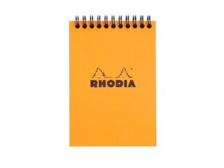 Blocnotes A6, spirală, 80 file, Rhodia Classic, orange