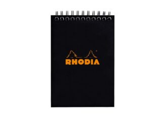 Blocnotes A6, spirală, 80 file, Rhodia Classic, black
