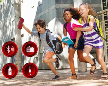Boxă portabilă Bluetooth Tellur Loop 10W, roșu 5